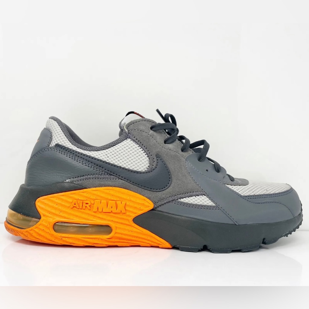 Nike Air Max Excee Iron Grey/Dark Smoke Grey / Orange (Dm8683 001) -Mens 8.5